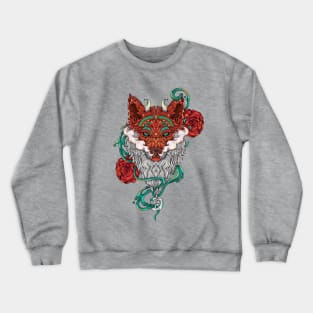 Fox zentangle art Crewneck Sweatshirt